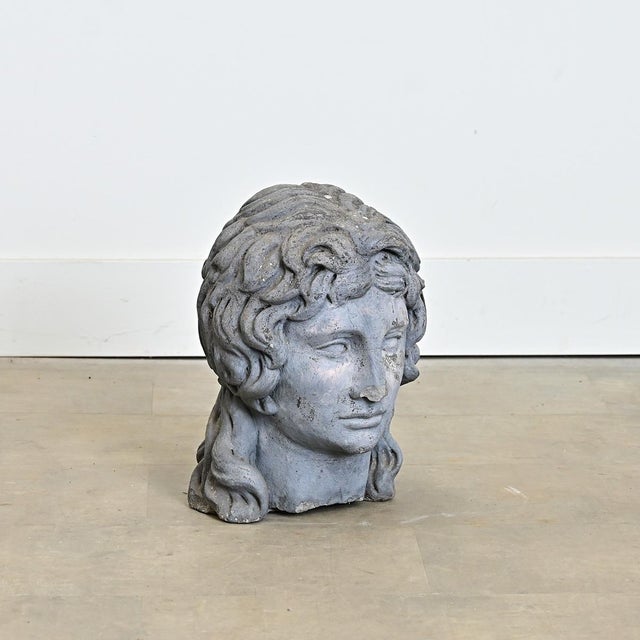 Early 20th Century English 20th Century Stone Bust of Alexander the Great For Sale - Image 5 of 8