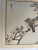 Absolutely marvelous book illustration by unknown Japanese artist illustrates birds on a branch in spring flowers. On soft...