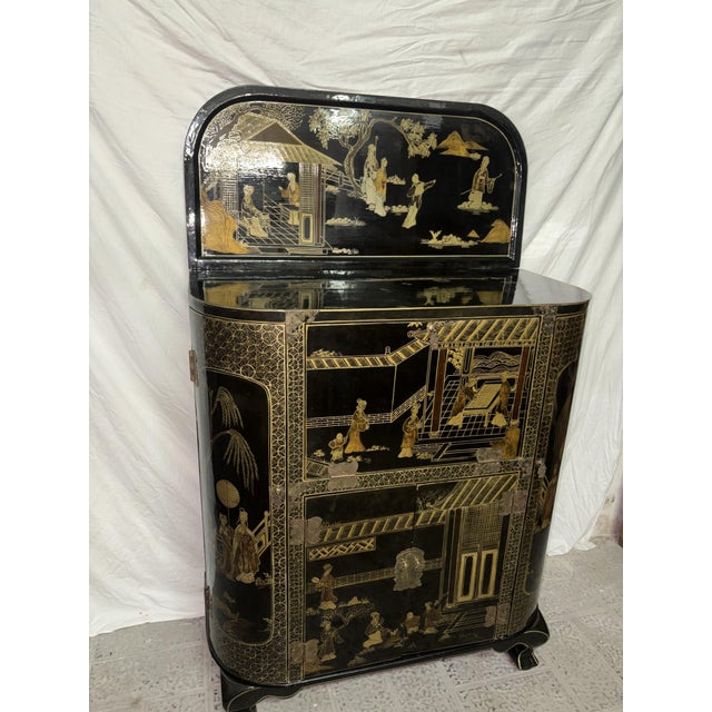 Wood Antique Chinese Mobile Bar, 1900 For Sale - Image 7 of 17