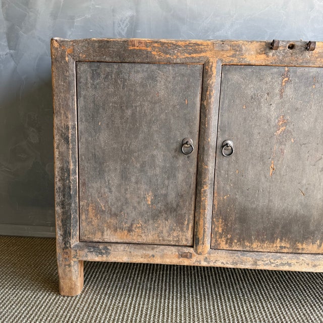 Late 20th Century Vintage Elm Console For Sale - Image 5 of 12