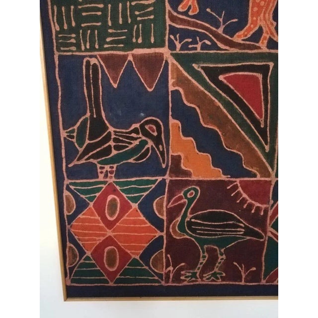 Textile African Sadza Batik Tapestry, 1940 For Sale - Image 7 of 9
