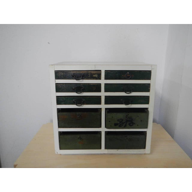 Table Chest of 10 Drawers, 1980 For Sale - Image 13 of 13