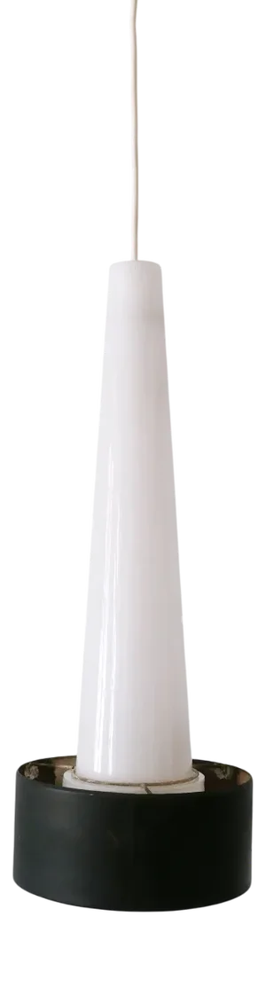 Mid-Century Acrylic Glass & Metal Church Pendant Lamp, Germany, 1960s