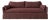 Parisian Sofa Slip Covered in Belgian Dark Rust Linen For Sale