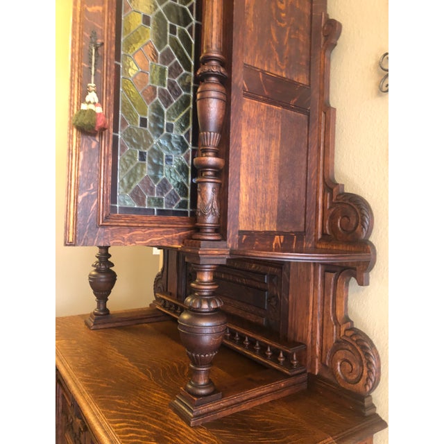 1900 - 1909 Late 19th Century Antique Chippendale Hutch! Stunning Antique! For Sale - Image 5 of 12