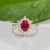 1.5Ct Gia Certified Burma Ruby Ring With Earth-Mined Diamonds: Solid 14k Gold, Size 6.75 For Sale In Columbus - Image 6 of 10