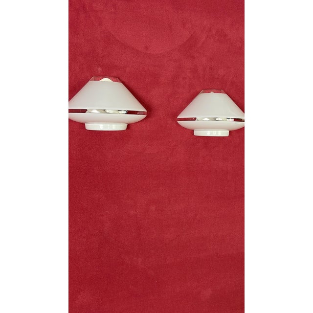 Mid-Century Italian Murano Glass Wall Lamps, 1960s, Set of 2 For Sale - Image 11 of 12