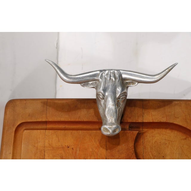 Vintage Bruce Cox Meat Tray With Aluminum Steel Head Handles For Sale In New York - Image 6 of 9