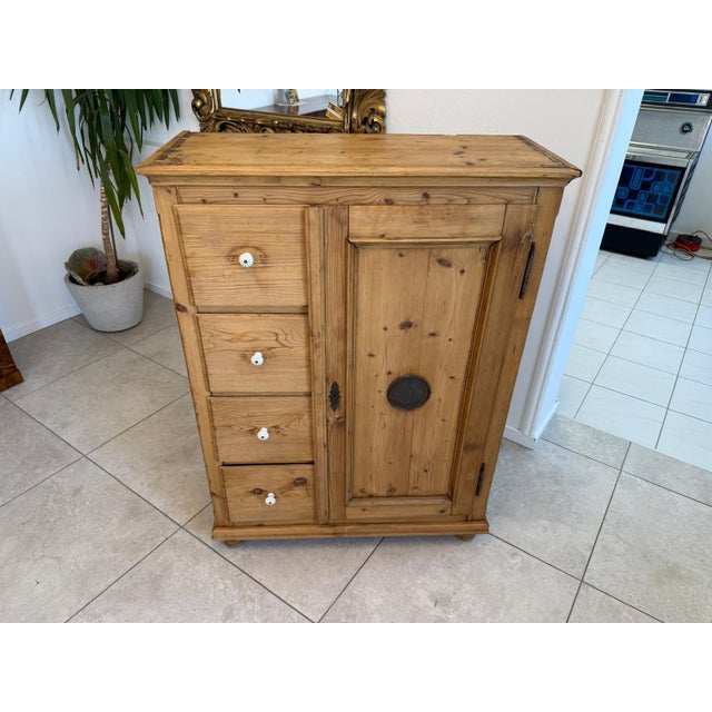 Biedermeier Bread Cupboard For Sale - Image 10 of 17