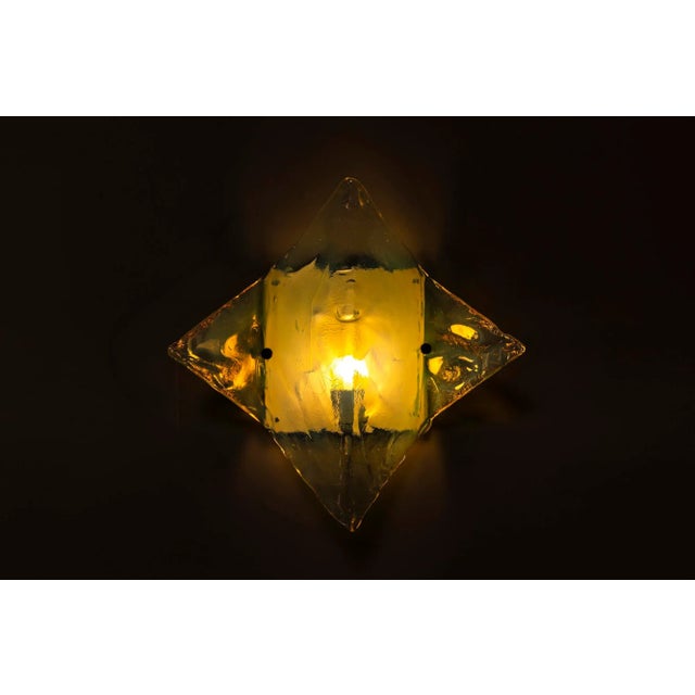 Wall Lamp in Light Blue Murano Glass from Mazzega, Italy, 1970s For Sale - Image 9 of 14