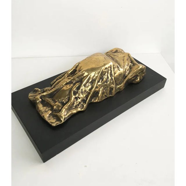 Vintage Italian Bronze Abstract Sculpture by Furio Giovannacci, 1980 For Sale - Image 6 of 11