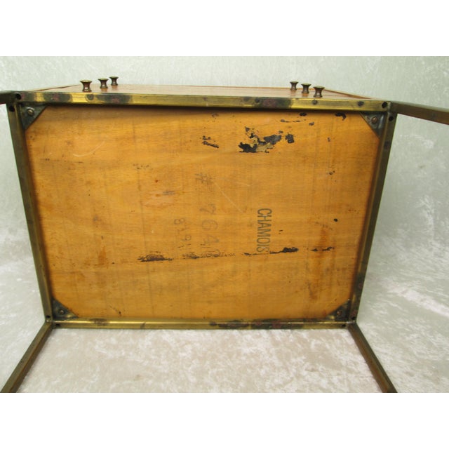 Mid 20th Century Milo Baughman Style Small 3 Drawer Jewelry Chest For Sale - Image 14 of 18