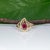 2020s Madagascar Ruby Estate Ring in Solid 14k Yellow Gold – Round, 5mm, Size 6.5 For Sale - Image 5 of 9