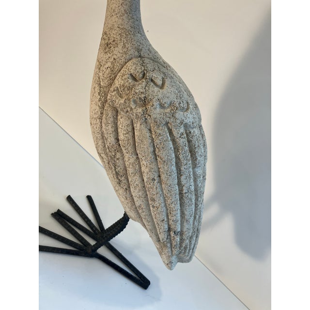 Coastal 1990s Garden Accent Bird Sculpture For Sale - Image 3 of 5