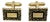 1950s Mid-Century Boho Chic Brutalist Hollywood Regency Cuff Links - A Pair. For Sale