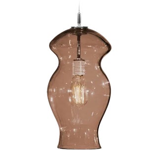 Sol Pendant Light from the Versuvius Collection in Tea For Sale