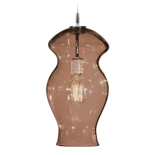 Sol Pendant Light from the Versuvius Collection in Tea For Sale