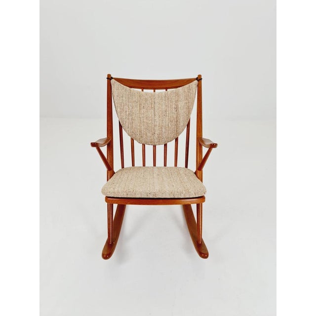 Danish Teak Rocking Chair by Frank Reenskaug for Bramin, 1960s For Sale - Image 3 of 18