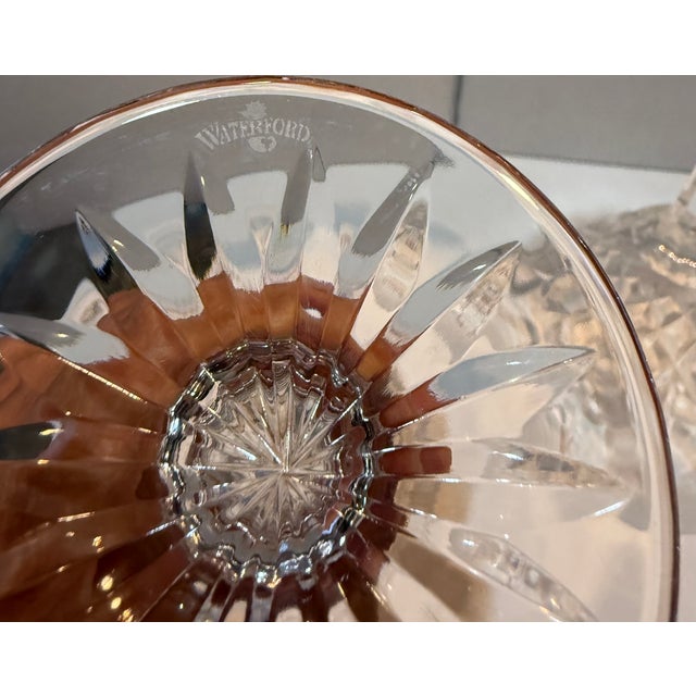 Modern Late 20th Century Lismore Diamond Martini Glasses - a Pair For Sale - Image 3 of 4