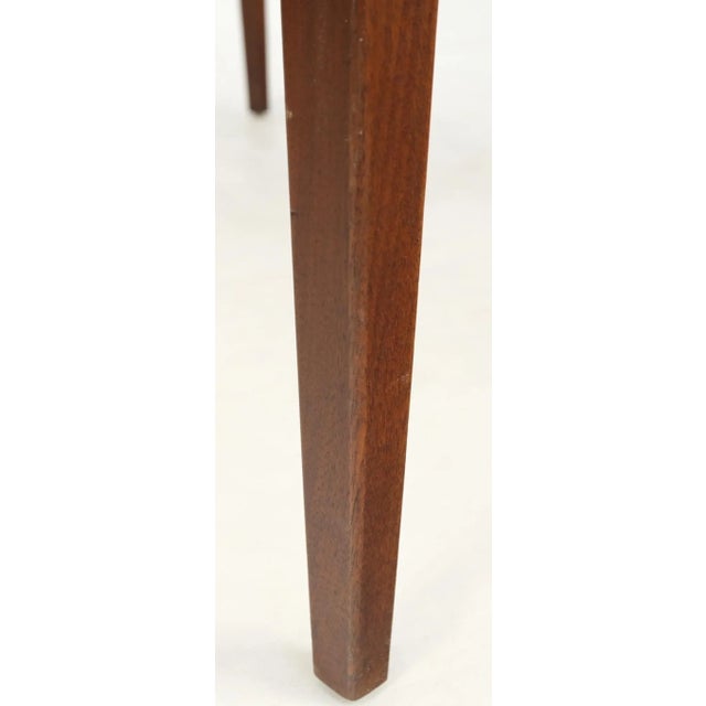 1970s Knoll Risom One Drawer Oiled Walnut Tapered Legs Side Table For Sale - Image 11 of 13