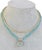 Metal Apatite Pendant Necklace With 14k Gold For Sale - Image 7 of 12
