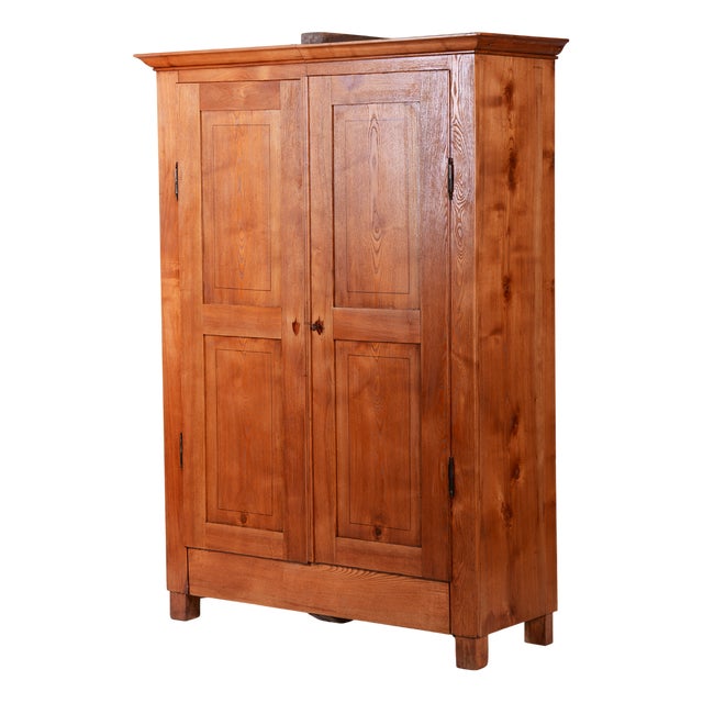Neo-Classical Wardrobe in Ash, Czech, 1820s For Sale