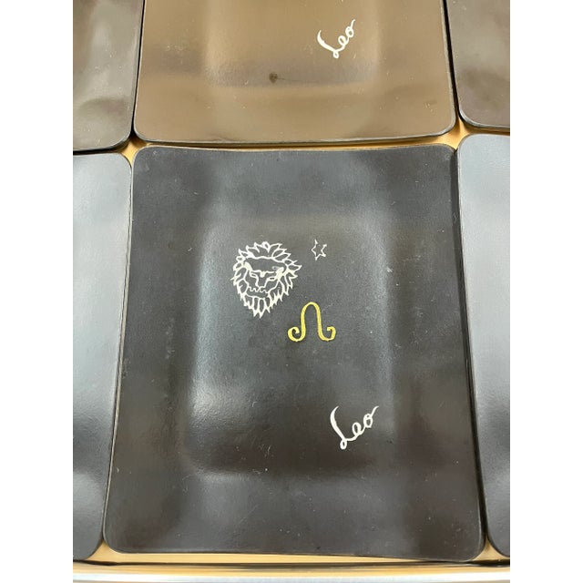 Mid 20th Century Couroc Sushi/Appetizer Dishes/Trays - Set- 16 Pieces For Sale - Image 5 of 13