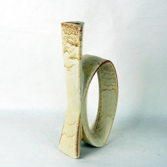 This fantastic large Italian glazed ceramic vase was designed by Roberto Rigon for Bertoncello art ceramics ca around...