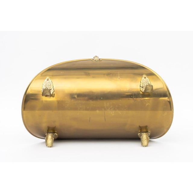 English Regency Brass Log Holder For Sale - Image 9 of 9