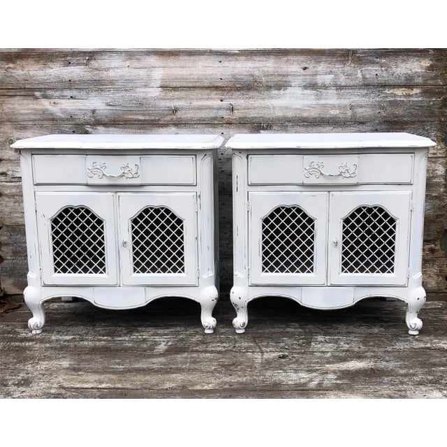 1970s White Furniture Co. French Provincial Nightstand a Pair Chairish