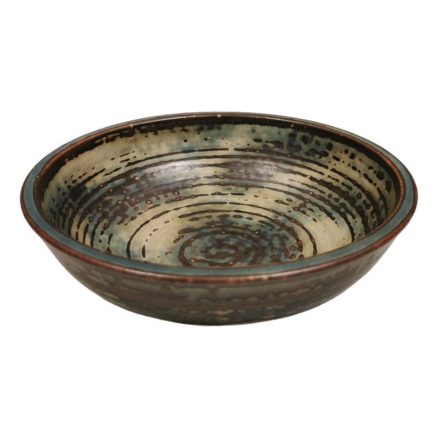 Bowl with Sung Glaze by Kresten Bloch for Royal Copenhagen, 1963 For Sale