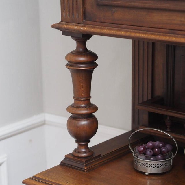 Wood Wilhelminian Cupboard in Walnut, 1890 For Sale - Image 7 of 15