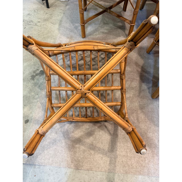 Set of 6 Mid 19th Century Chippendale Rattan Dining Chairs For Sale - Image 6 of 10