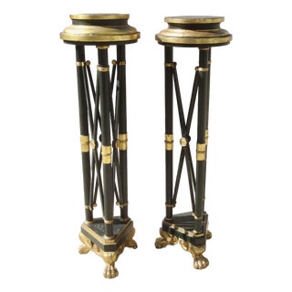 Pair of Directoire Style Pedistals -- A Pair of 2 For Sale