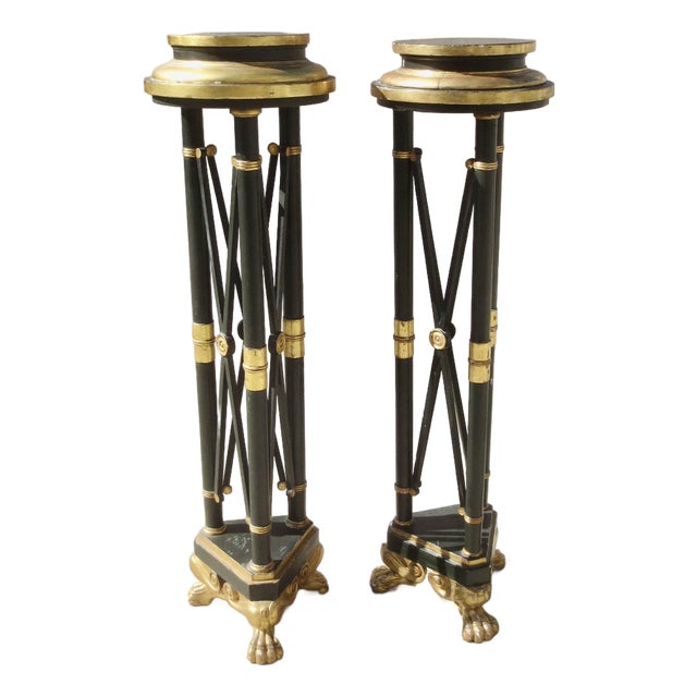 Pair of Directoire Style Pedistals -- A Pair of 2 For Sale