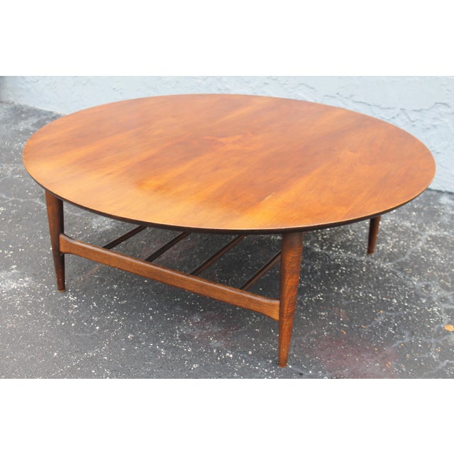 Wood 1940's Scandinavean Mahogany Coffee Table For Sale - Image 7 of 11