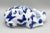 Vintage Blue & White Porcelain Sleeping Cat Figurine – Hand-Painted With Butterflies – Chinoiserie / Delft Style / Whimsical For Sale In Houston - Image 6 of 11