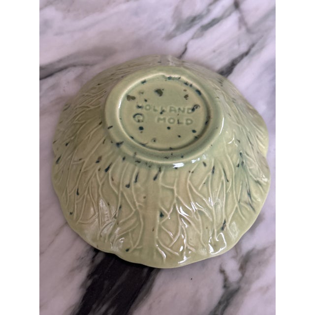 Ceramic LastChance!Splatterware Majolica Style Cabbage Dish For Sale - Image 7 of 11
