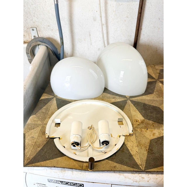 Metal Mania Wall Lamps by Vico Magistretti for Artemide, 1963, Set of 4 For Sale - Image 7 of 15