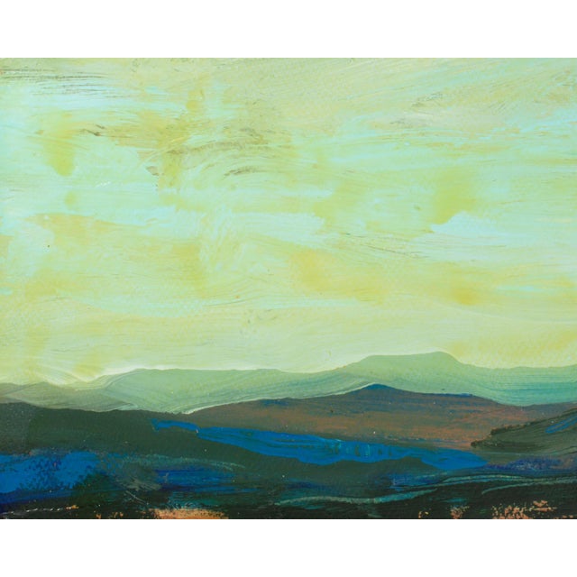 Abstract 1980s Abstract Acrylic Landscape by Harry Hilson For Sale - Image 3 of 8