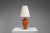 Vintage Wooden Table Lamp with Cone Lampshade, 1970s For Sale - Image 4 of 10