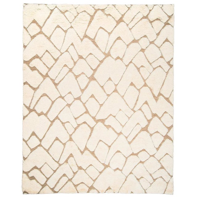 2020s Schumacher Zimba 10' x 14' Rug in Ivory & Sand For Sale - Image 5 of 5