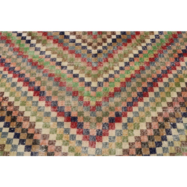 Mid 20th Century Vintage Turkish Sivas Rug, 05'01 X 07'08 For Sale - Image 5 of 10