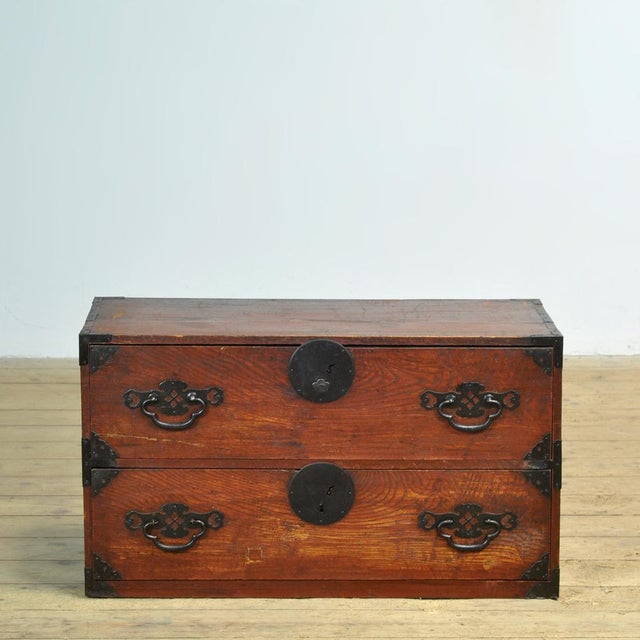 Japanese Tansu Chest of Drawers, 1870s For Sale - Image 4 of 16