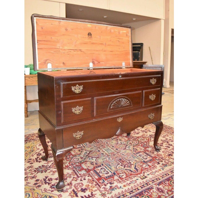 Vintage Mahogany Tall Lane Cedar Blanket Chest Chairish