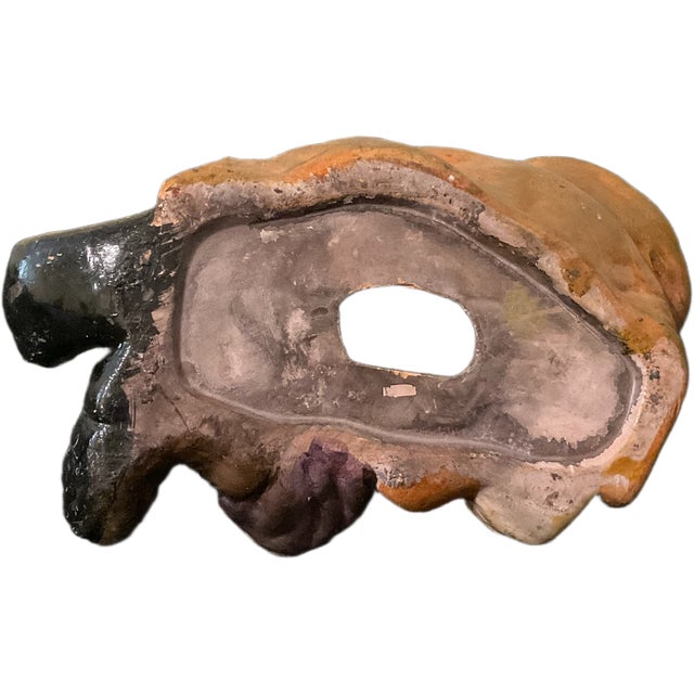 1940s Mid Century Hand Painted Tramp Clown Sculpture, USA For Sale - Image 5 of 6