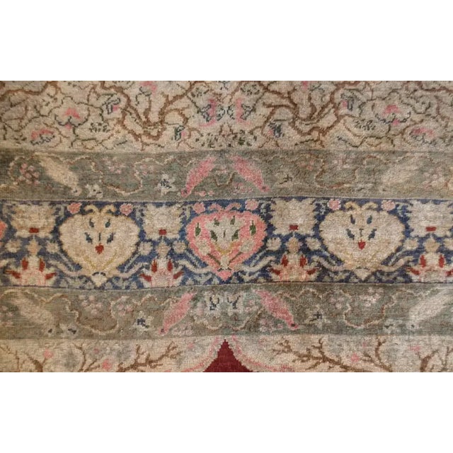 Late 19th Century 19th Century Silk Ghashghaei Prayer Rug For Sale - Image 5 of 6