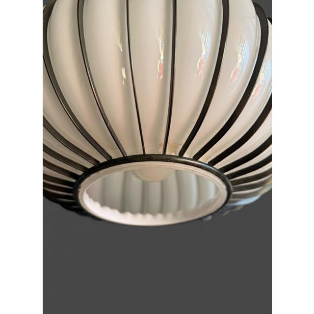 Lightcraft of California 'Allium' Brass and Glass Pendant Light, Ca. 1965 For Sale In Los Angeles - Image 6 of 8