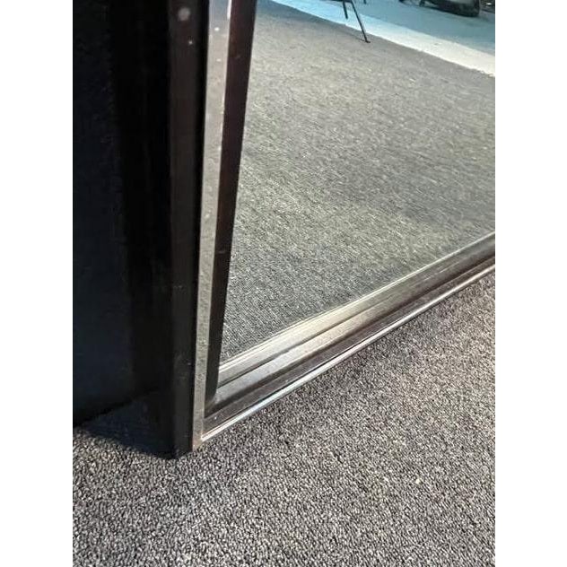 Brown Italian Mid-Century Modern Wall Mirror For Sale - Image 8 of 8