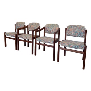 Vintage Mid-Century Modern Teak Dining Chairs - Set of 4 For Sale